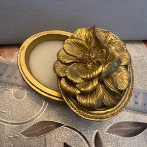 Gold Floral Decorative Box